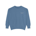 The Blue Jean Collective Crewneck — Blue Jean with White Embroidery