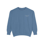 The Blue Jean Collective Crewneck — Blue Jean with White Embroidery