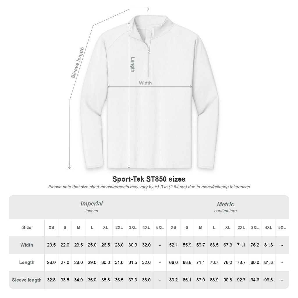 Embroidered Men's Quarter-Zip Performance Pullover — Sport-Wick Stretch