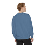 The Blue Jean Collective Crewneck — Blue Jean with White Embroidery