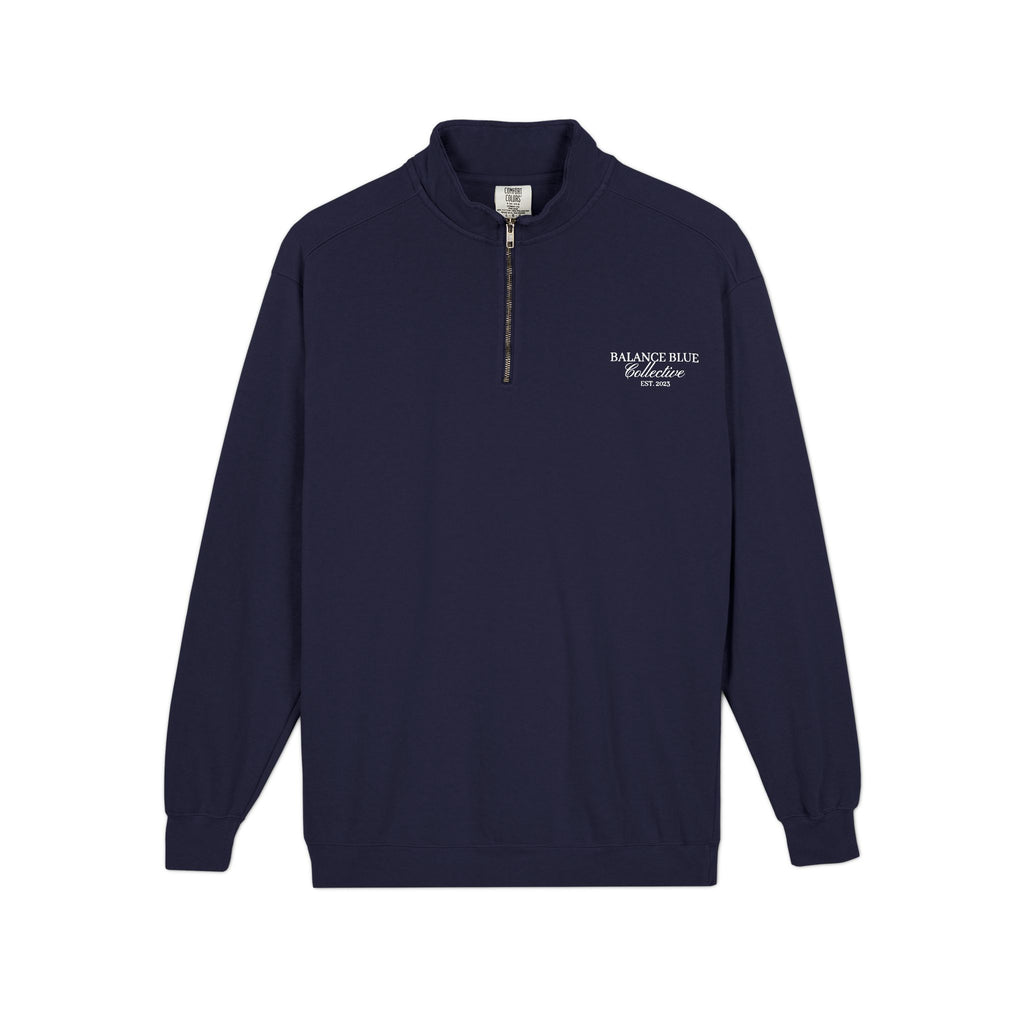 Quarter-Zip Sweatshirt — Minimal 'Always & More' Chest Logo Pullover