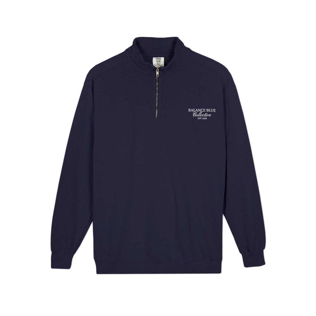 Quarter-Zip Sweatshirt — Minimal 'Always & More' Chest Logo Pullover