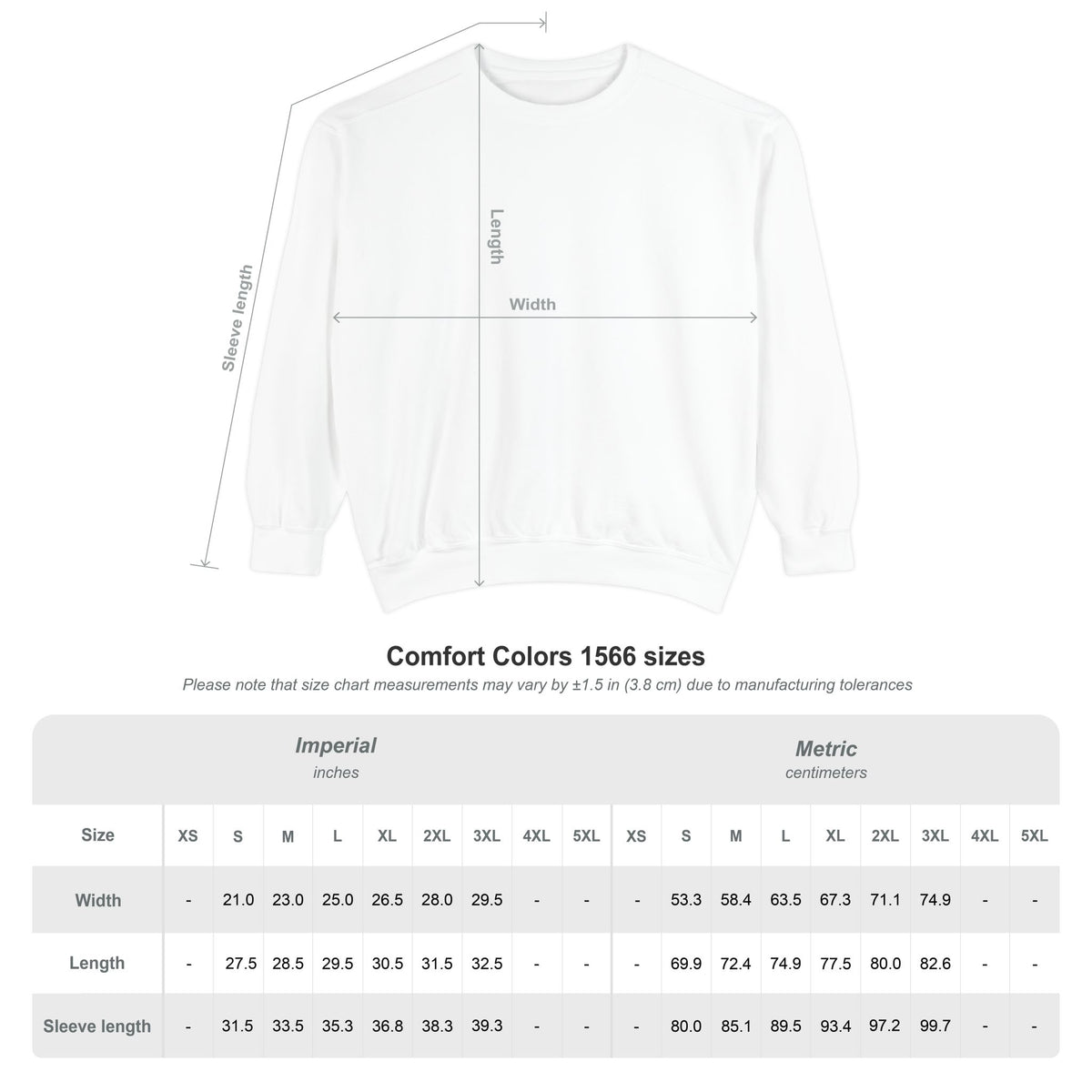 The Harbor Crewneck — White with Navy Embroidery