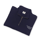 Quarter-Zip Sweatshirt — Minimal 'Always & More' Chest Logo Pullover