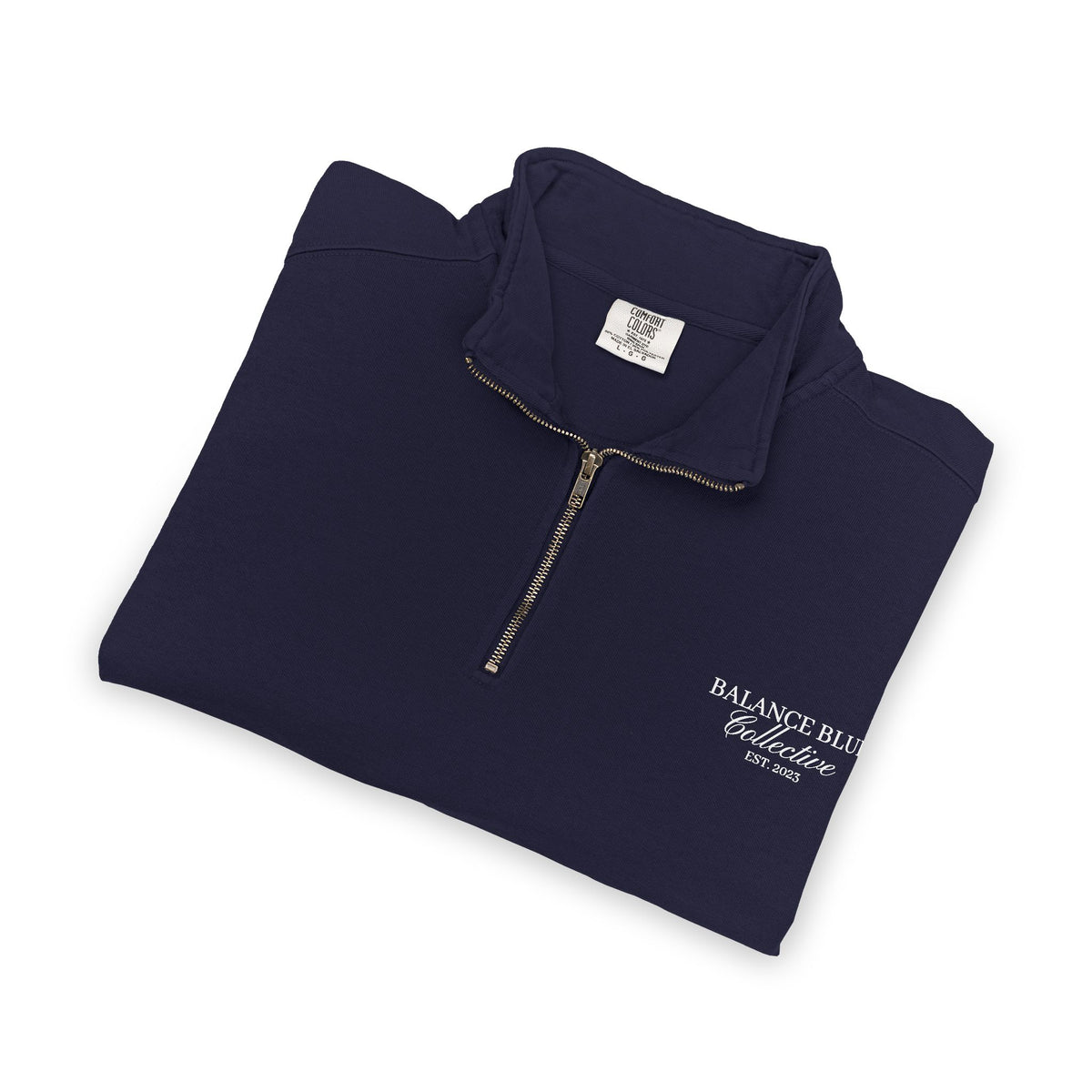 Quarter-Zip Sweatshirt — Minimal 'Always & More' Chest Logo Pullover