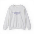 The Collective Unisex Statement Crewneck — Ash with Navy Embroidery