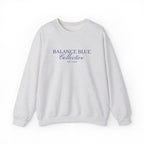 The Collective Unisex Statement Crewneck — Ash with Navy Embroidery